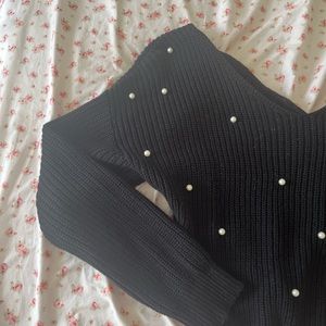 Jessica Simpson Black Pearl Sweater